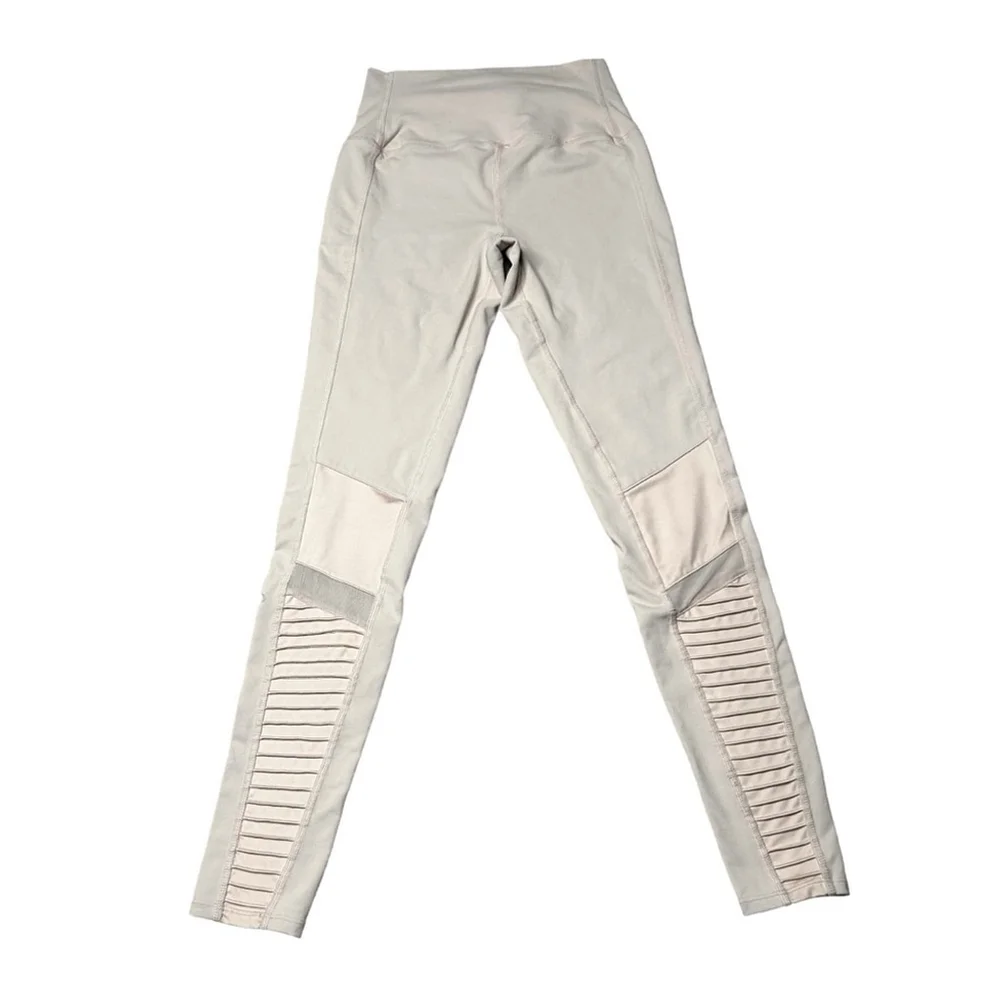 Alo Yoga High-Waist Moto Sport Legging with Mesh Panels Light Pink Size Small